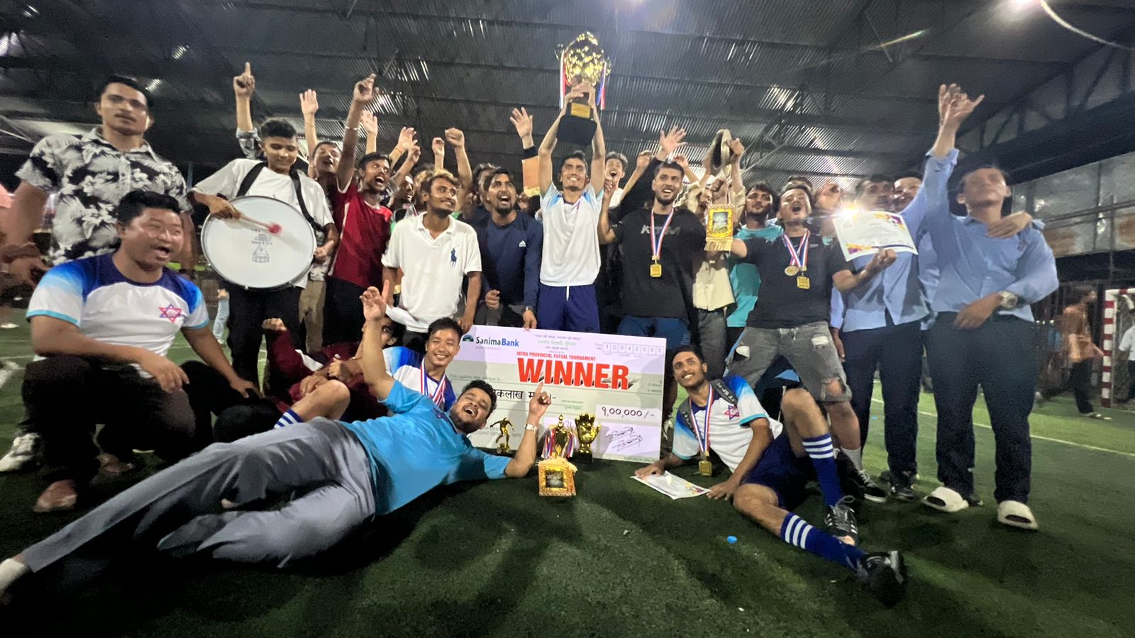 दमक फुटसलको उपाधि सुकुना बहुमुखी क्याम्पसलाई