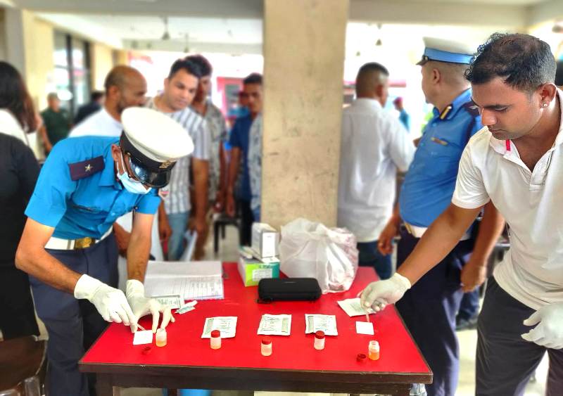 यातायात क्षेत्रलाई लागूऔषधमुक्त बनाउन ट्राफिक सक्रियता