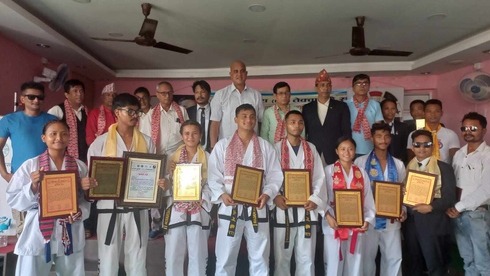 आईटीएफका पदक विजेता खेलाडीलाई विराटनगरमा सम्मान