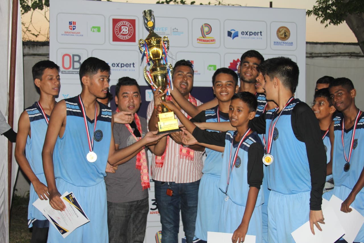 विद्यालयस्तरीय बास्केटबल प्रतियोगितामा बिकेभीएम विजेता