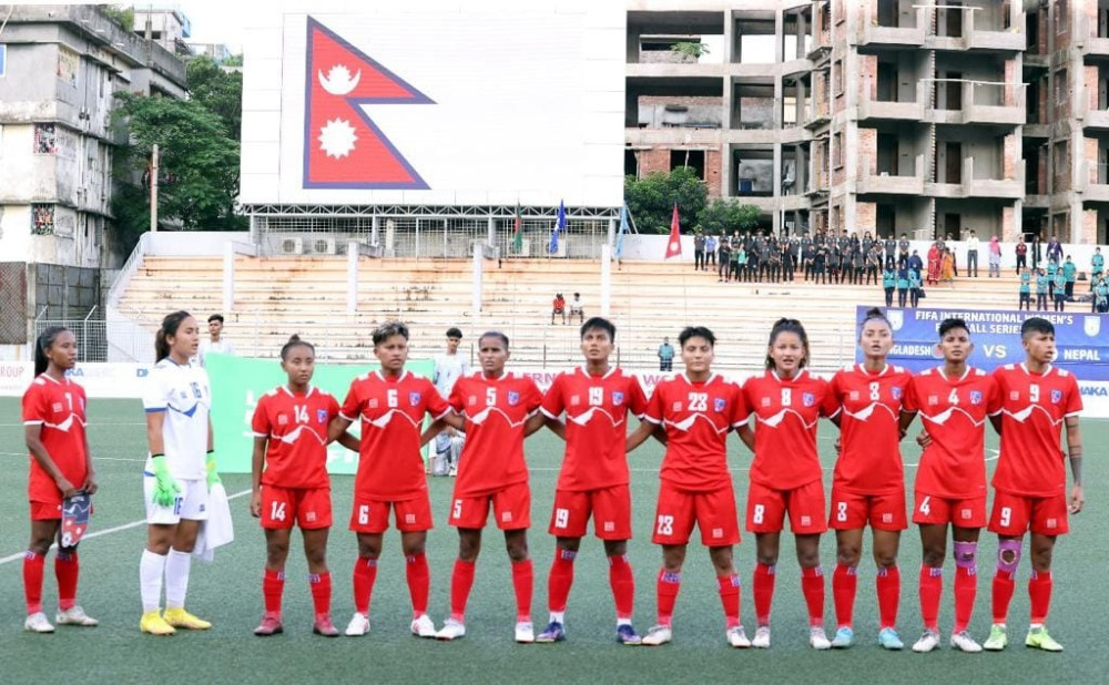 एसियाडको महिला फुटबलमा आज नेपालले बंगलादेशसँग खेल्दै