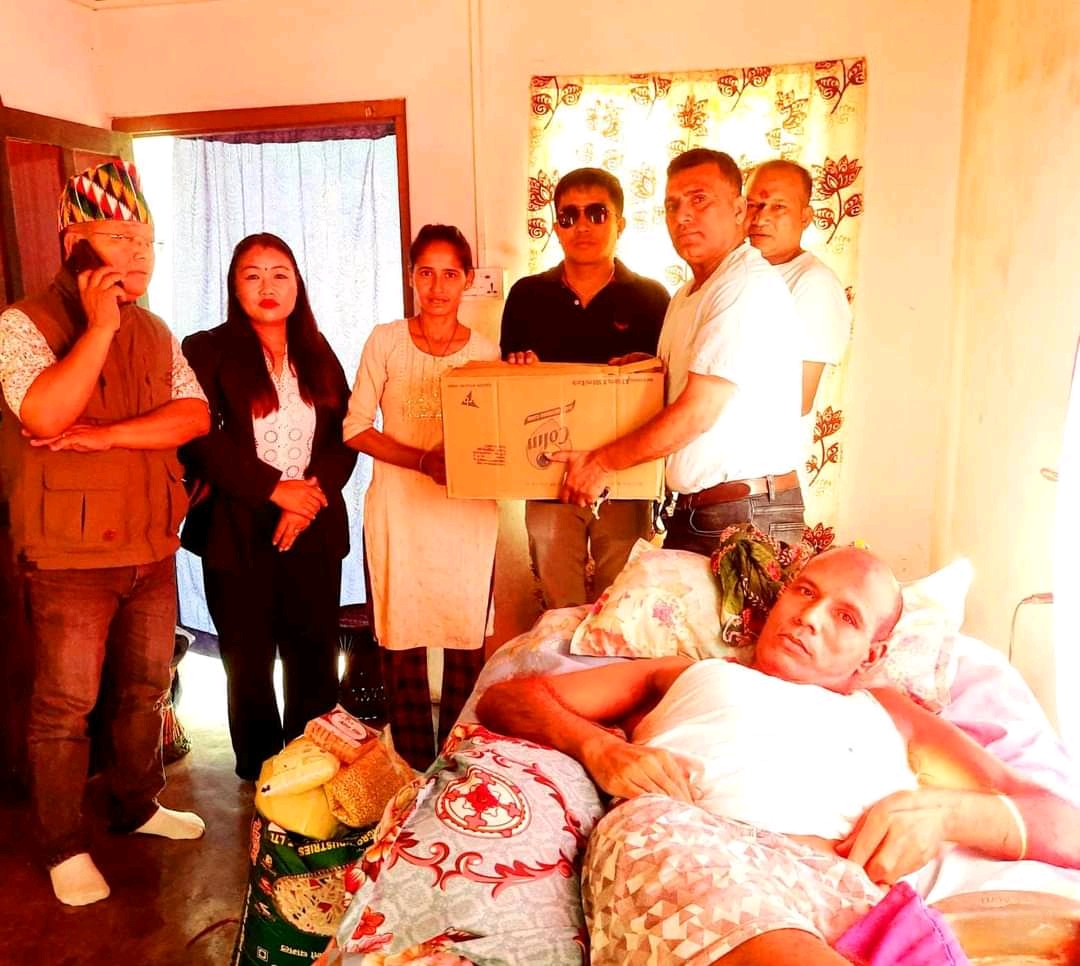 अशक्त मजदुरलाई सहयोग