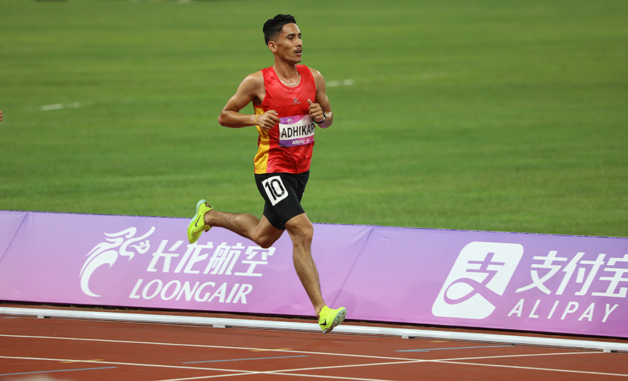 एसियाडमा एथ्लेटिक्सका दीपकले बनाए राष्ट्रिय कीर्तिमान