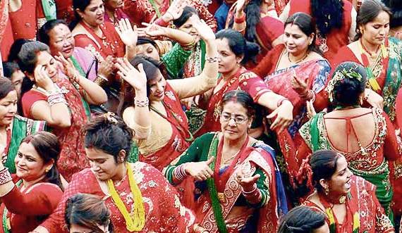 भाद्र शुक्ल तृतीया : हरितालिका (तीज) व्रत गरिँदै