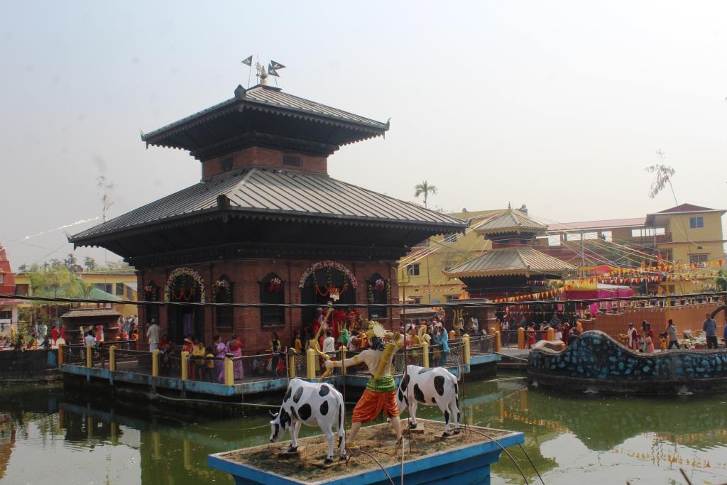 अर्जुनधारा जलेश्वर धाममाश्रीमद् देवीभागवतमहापुराण हुने