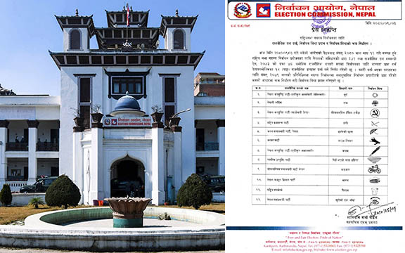 राष्ट्रिय सभा निर्वाचन: १२ दललाई आयोगले दियो चुनाव चिह्न (सूचीसहित)