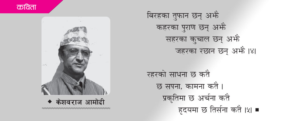 हृदयमा छ तिर्सना कतै