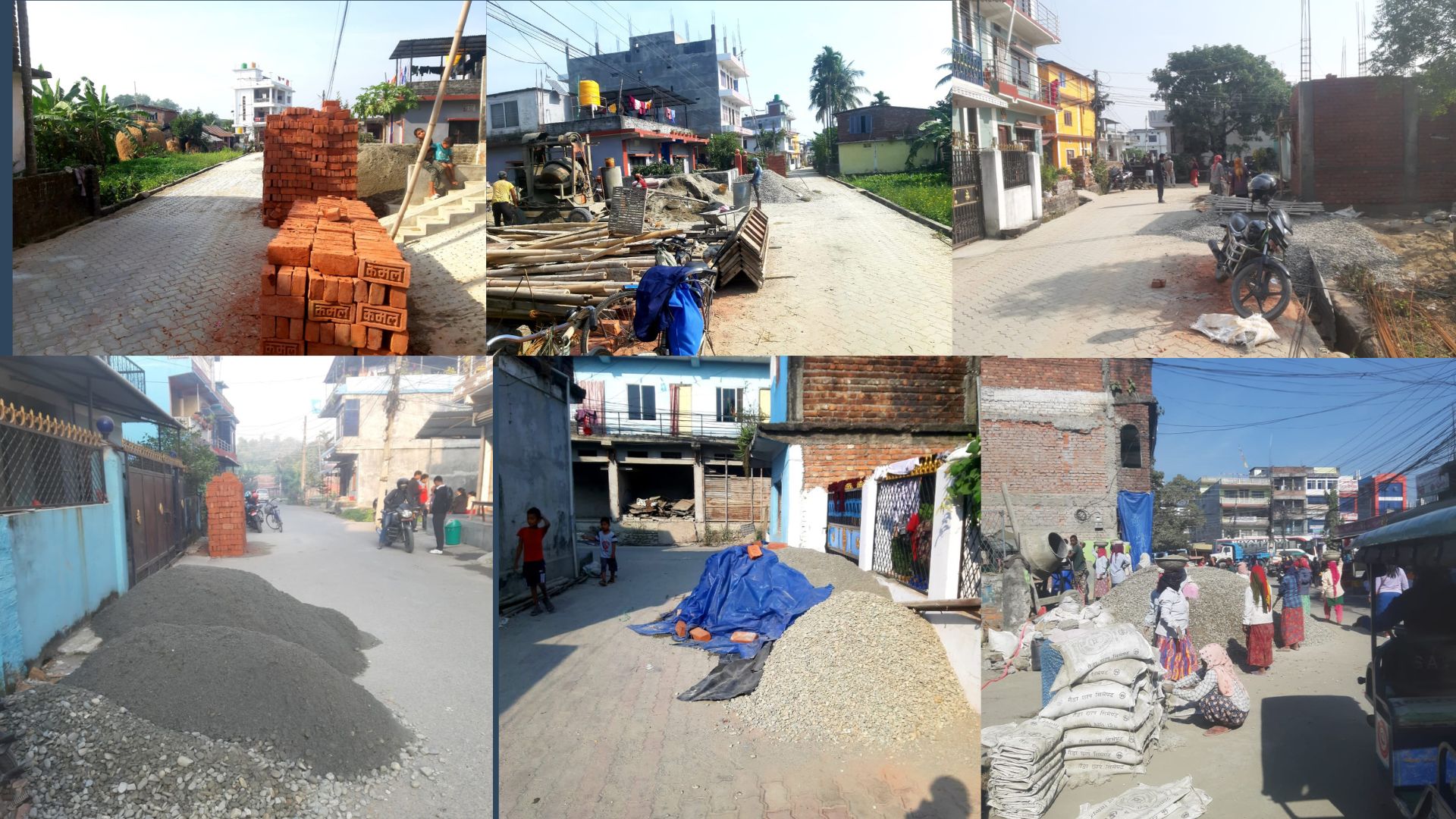 उपमहानगरको छैन अनुगमन-इटहरीका सडकमै निर्माण सामाग्री राख्दा दुर्घटनाको जोखिम  