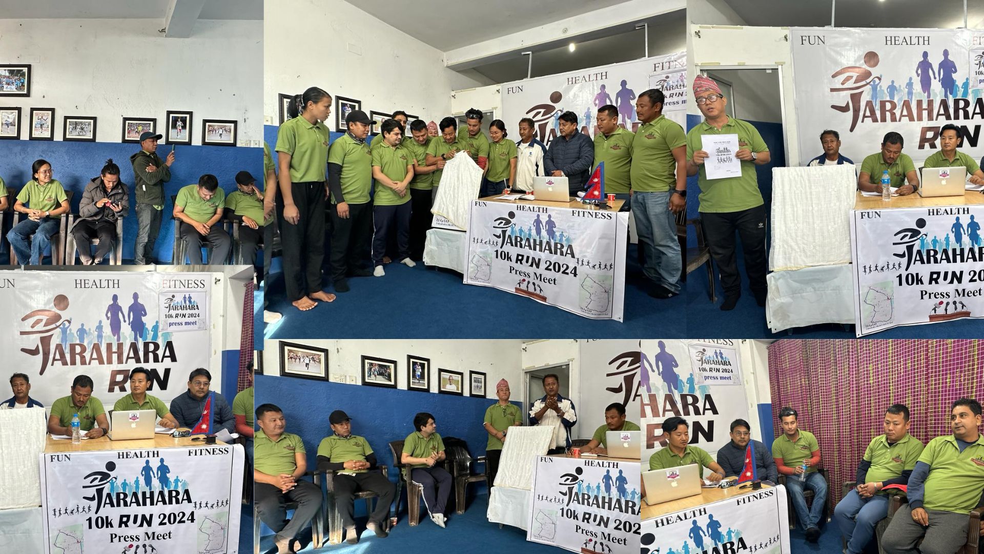 तरहरामा सात विधामा १० किलोमिटर दौड प्रतियोगिता हुँदै