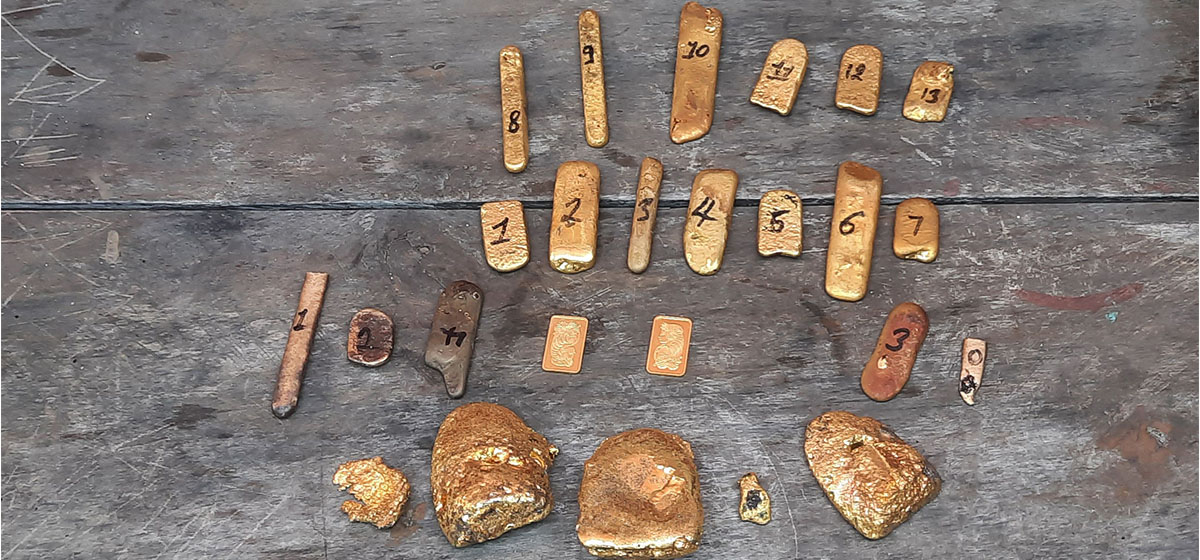 पाथिभरा मन्दिरका सुनचाँदीकाे रिफाइन सुरू