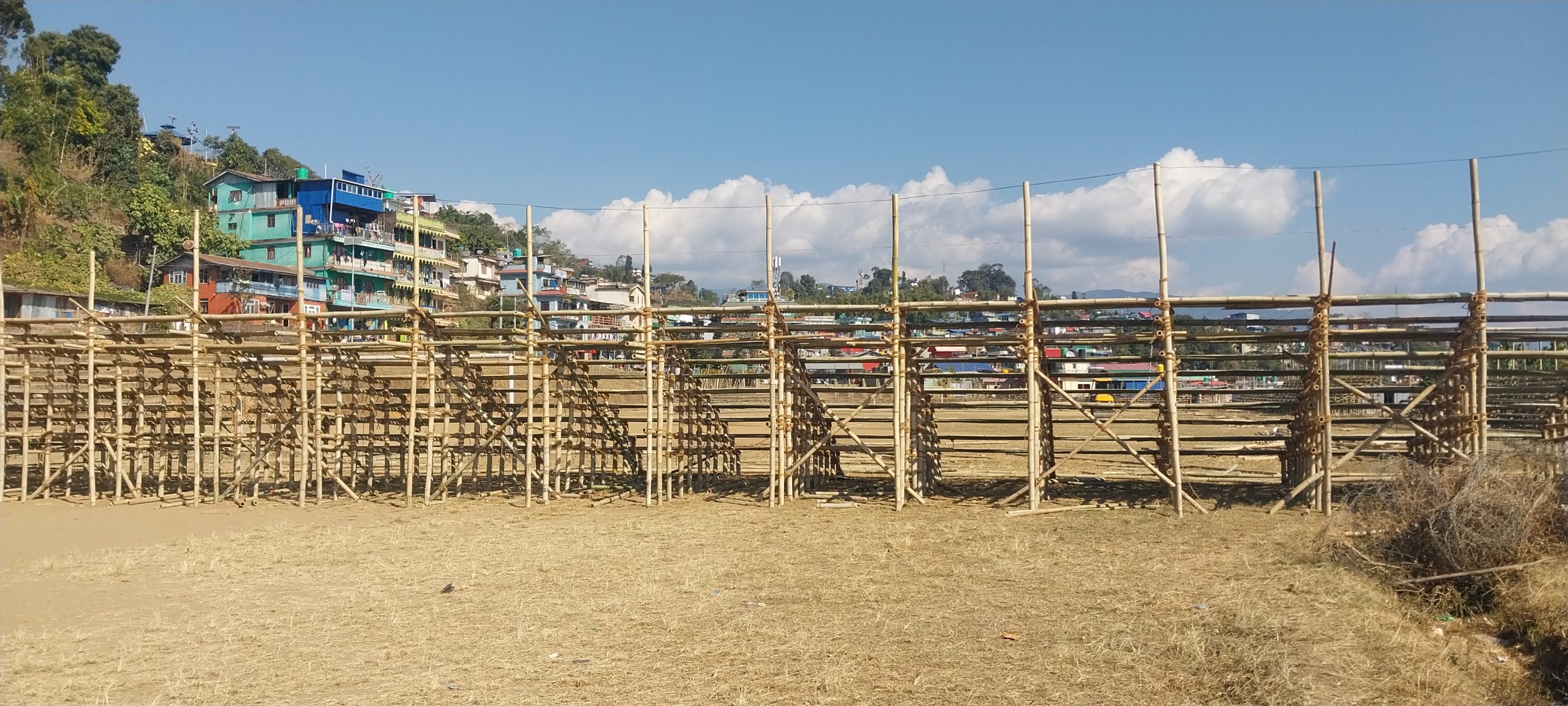 इलाम गोल्ड कपका लागि अस्थायी प्याराफिट निर्माण गरिँदै 