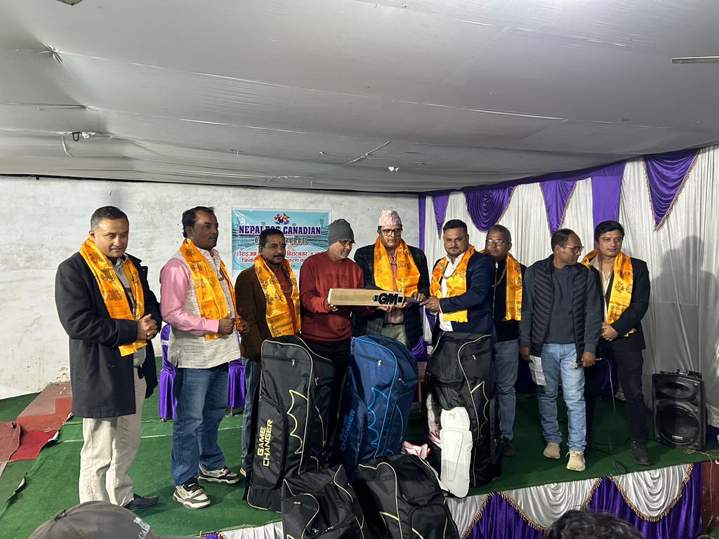 एनसीसीले  होराइजन क्रिकेट क्लबलाई दियो १ लाख ८० हजार  बराबरको क्रिकेट सामग्री