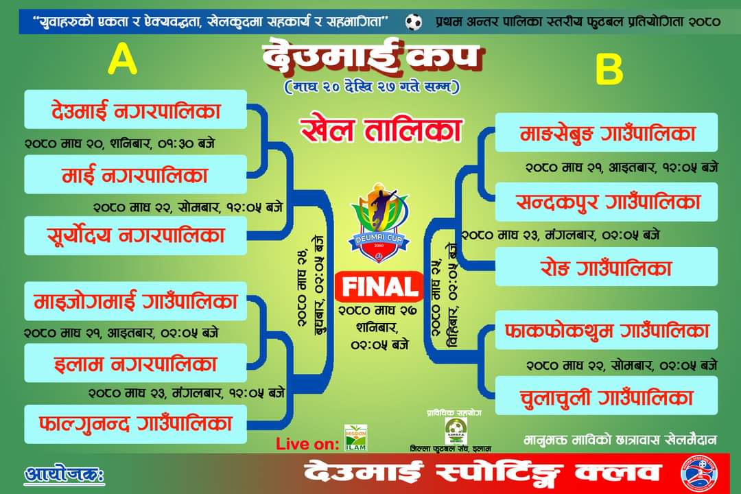 माघ २० गतेदेखि ‘प्रथम देउमाई कप’ हुने