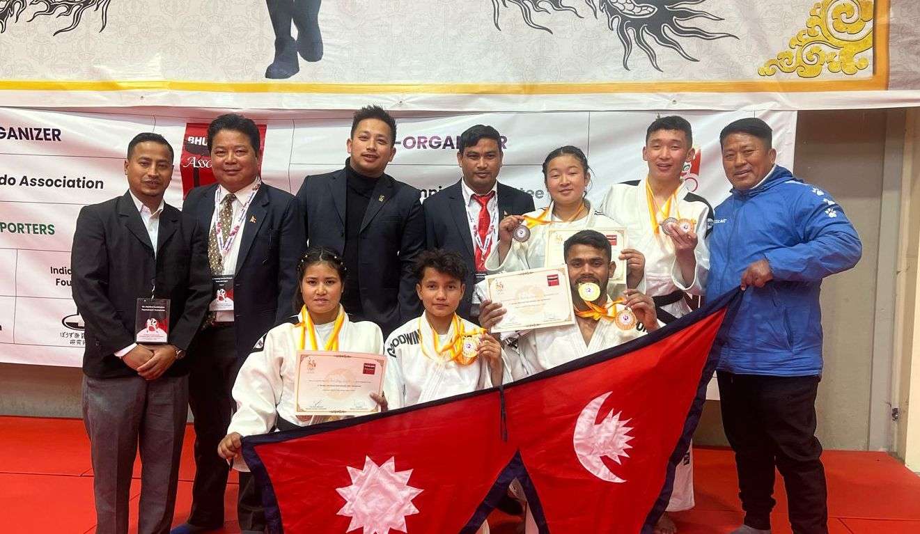 जुडोमा नेपाललाई ३ स्वर्णसहित ५ पदक
