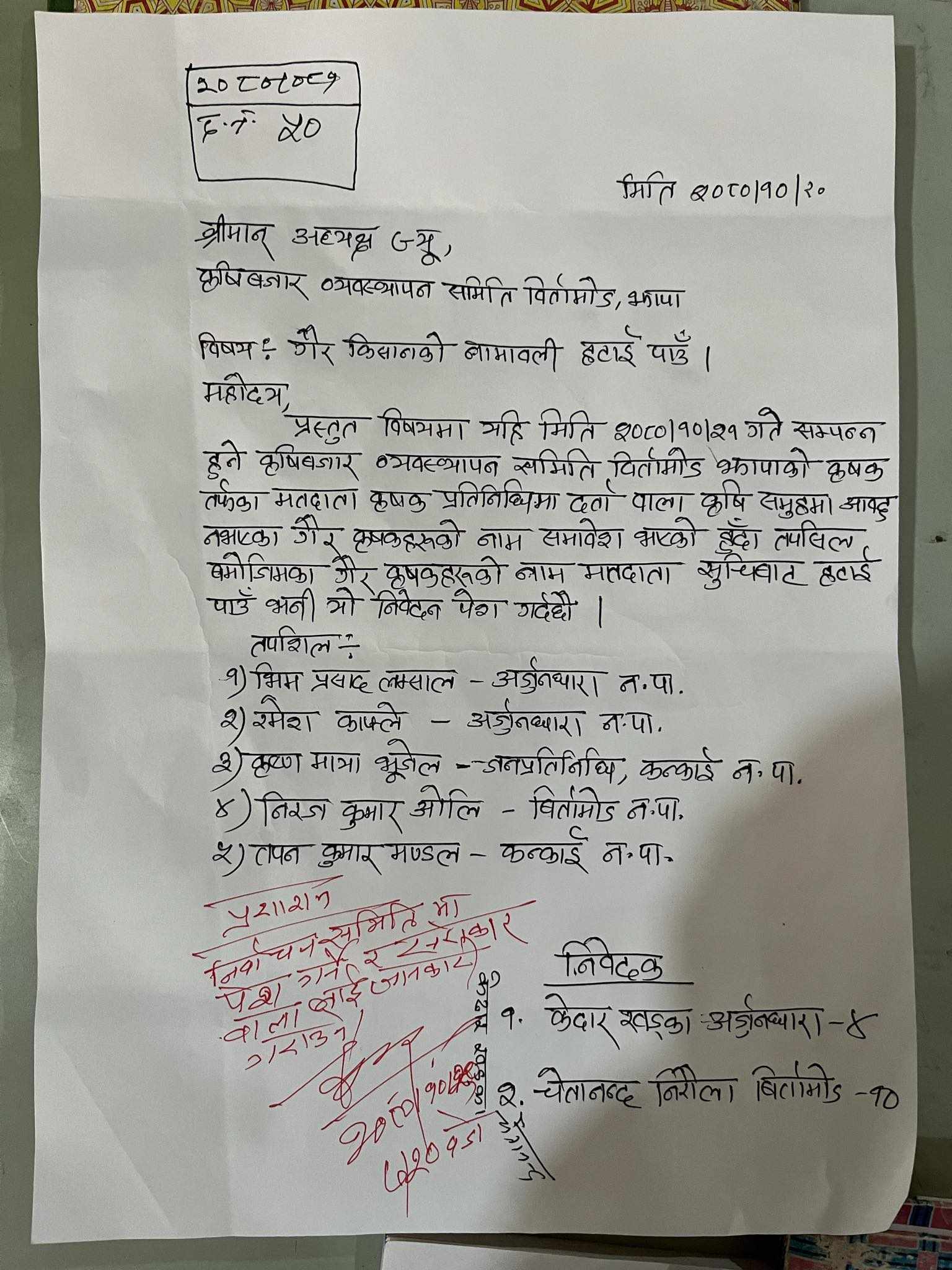गैरकृषक मतदाता भएपछि कृषि उपजको निर्वाचन स्थगित