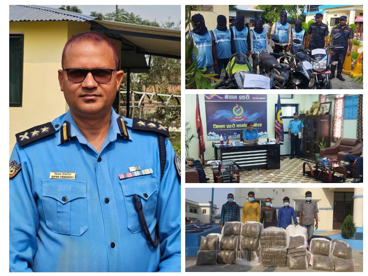 मोरङमा आपराधिक घटना बढ्दो , २ हजार १ सय बढी पक्राउ