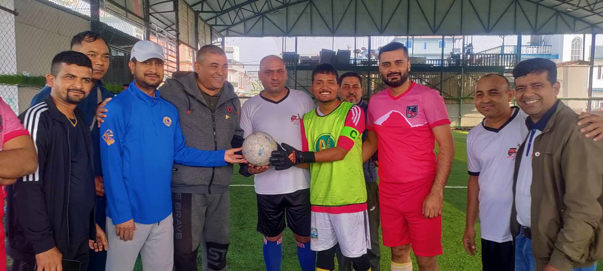 पत्रकार र लायन्सकर्मीबीचको फुटसलमा पत्रकार बिजयी