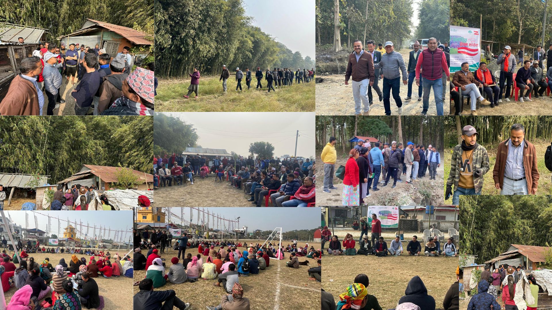 हात्ती प्रभावित क्षेत्रमा पुगेर जनताका गुनासो सुन्दै काँग्रेस