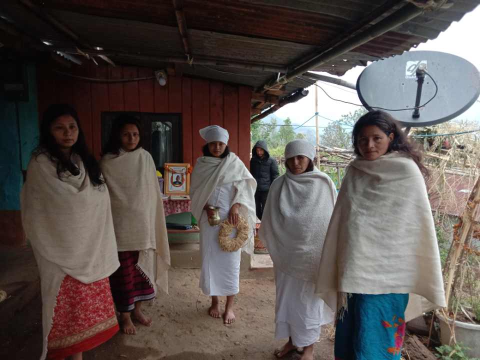 छोरीद्वारा बुबाको काजक्रिया