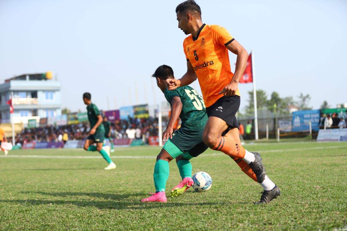 सशस्त्र प्रहरीको एपिएफ फुटबल क्लब झापा गोल्ड कपको फाइनलमा प्रवेश