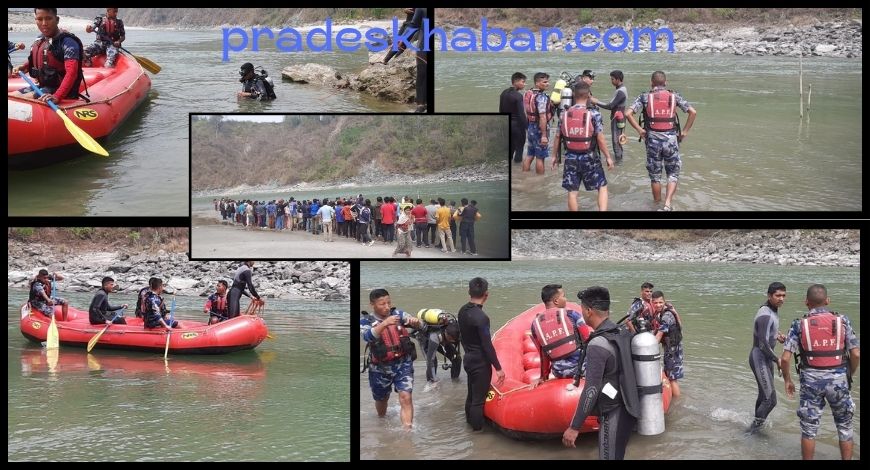 सशस्त्र प्रहरीको गोताखोरले समेत भेटाएन सुनकोसीमा डुबेका ३ बालबालिका
