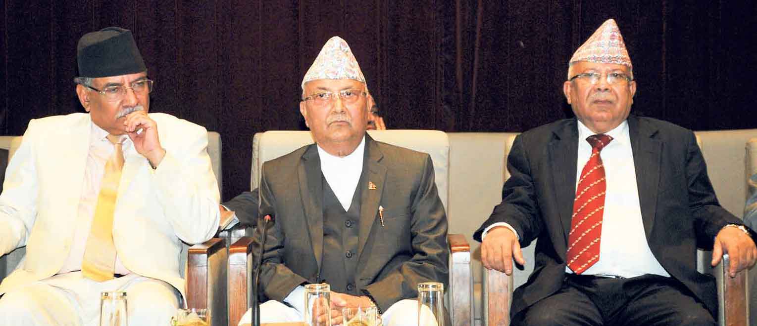 प्रचण्ड, नेपाल र ओली क्रमशः १३–१३ महिना प्रधानमन्त्री