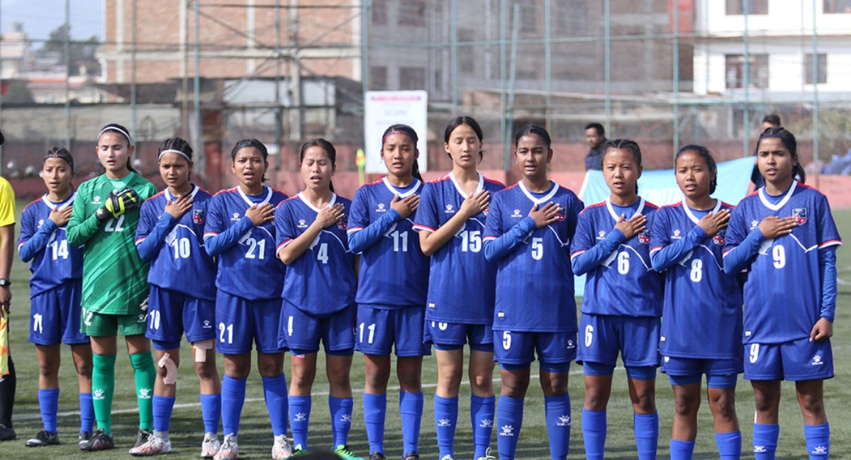 साफ यू-१६ महिला फुटबल: जित्नैपर्ने खेलमा आज नेपालको सामना भारतसँग