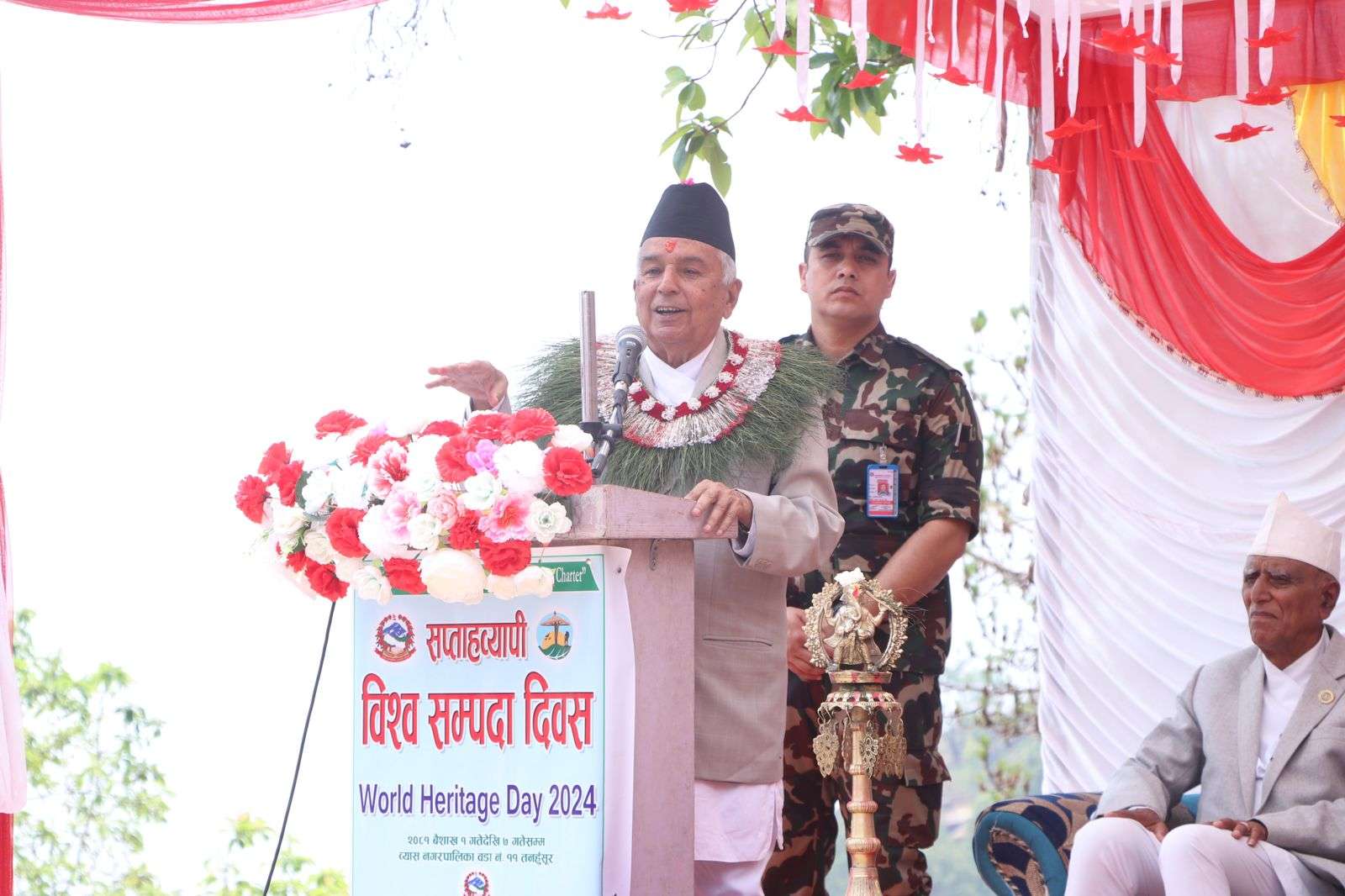 तनहुँसुरबाट राष्ट्रपति पौडेलले भने : दल र सरकारले प्रतिवद्धता पूरा गर्नुपर्छ