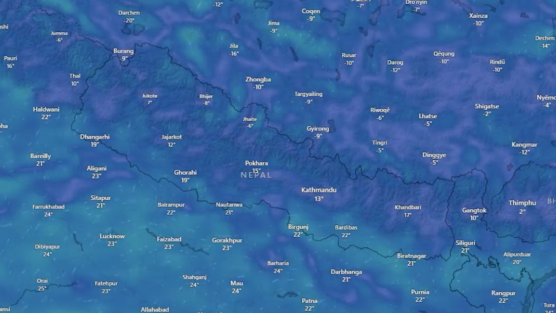 कोशी,गण्डकी र सुदूरपश्चिम प्रदेमा मेघगर्जन र चट्याङसहित वर्षाको सम्भावना