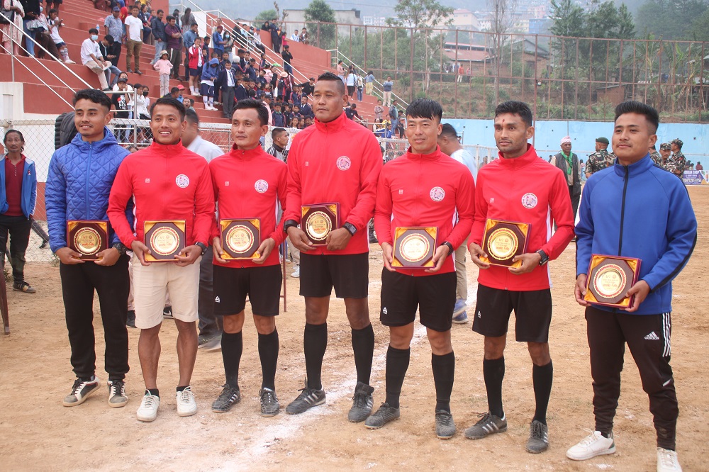 भोजपुर गोल्डकपको उपाधि चर्च ब्वाइजको पोल्टामा