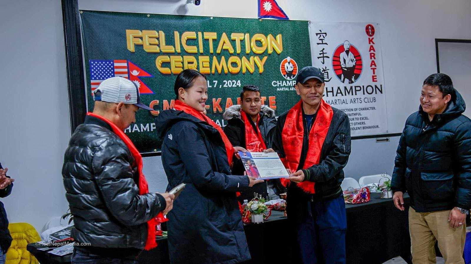 कराँते खेलाडी एरिका गुरुङलाई अमेरिकामा सम्मान