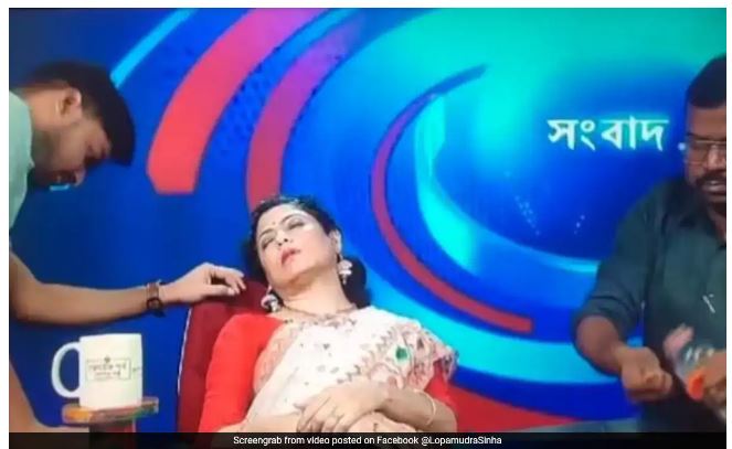 भारतमा गर्मी: समाचार पढ्दा पढ्दै न्युज एंकर भइन अचानक बेहोस
