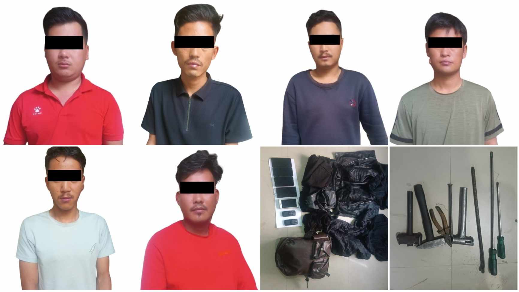 झापामा सहकारी लुट्ने गिरोहका ६ जना सार्बजानिक