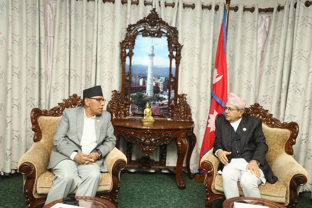 नीति तथा कार्यक्रम प्रस्तुतिको तयारी बारे सभामुख र अध्यक्षबीच छलफल