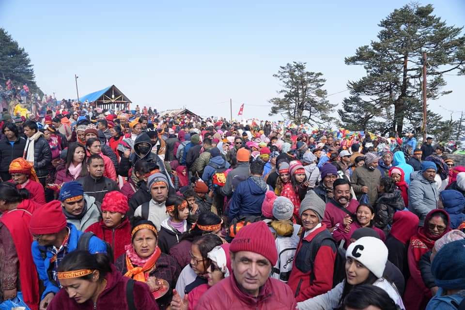 वैशाखमा मात्रै करिब ५२ हजारले गरे पाथीभराको दर्शन