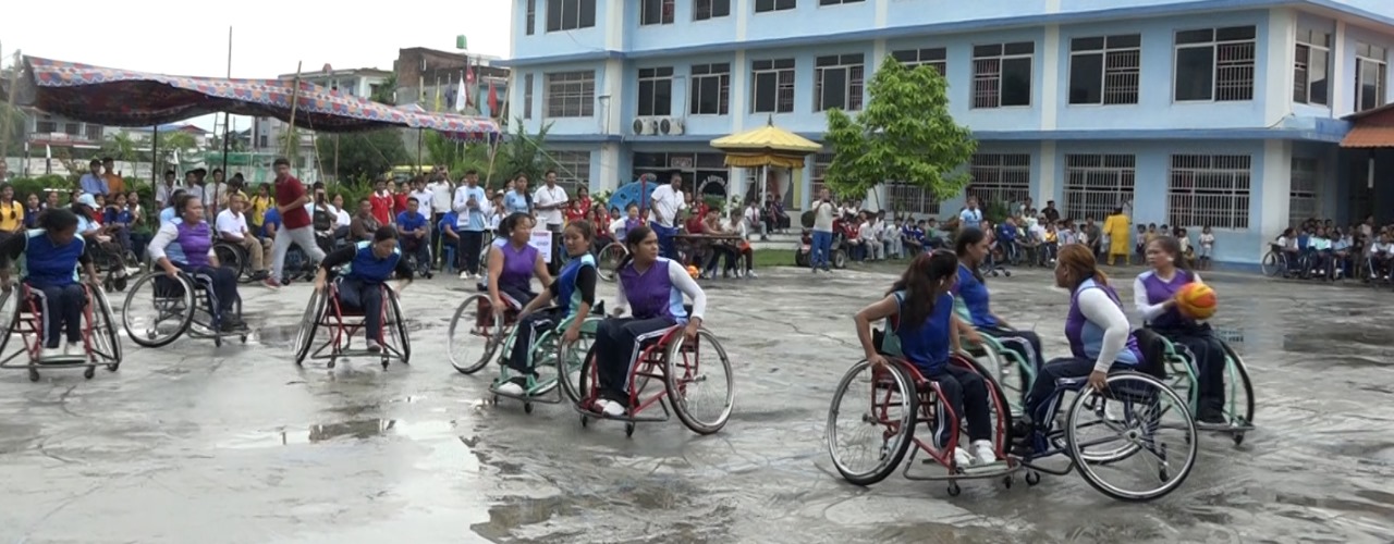 प्रथम अन्तर प्रादेशिक महिला ह्विलचियर बास्केटबल प्रतियोगिता इटहरीमा सुरु