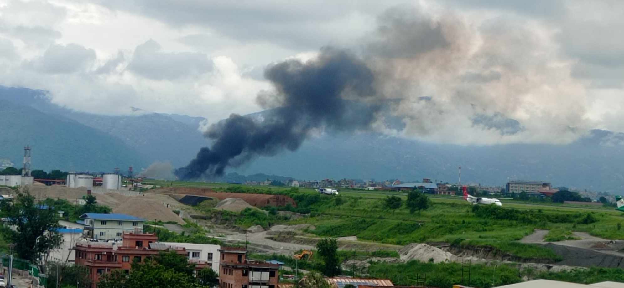 त्रिभुवन अन्तर्राष्ट्रिय विमानस्थलमा सौर्य एयरलाइन्सको जहाज दुर्घटना
