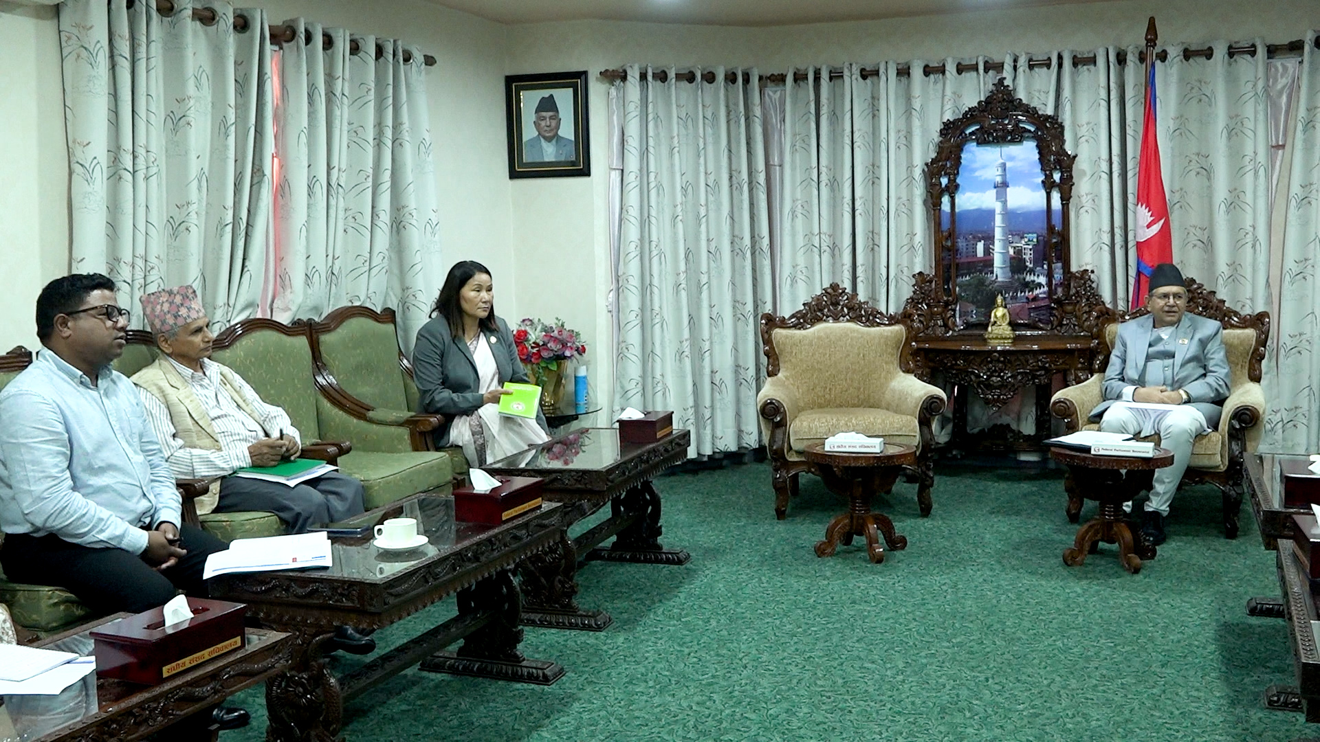 प्रमुख सचेतकहरूसँग सभामुखको छलफल  : सदनको कार्यतालिका लागू गर्ने