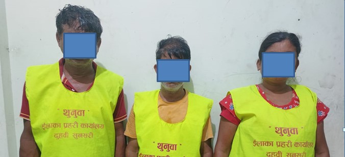 दुहबीबाट हराएकी नाबालिका विराटनगरमा भेटिइन्, बन्धक बनाउने ३ जना पक्राउ