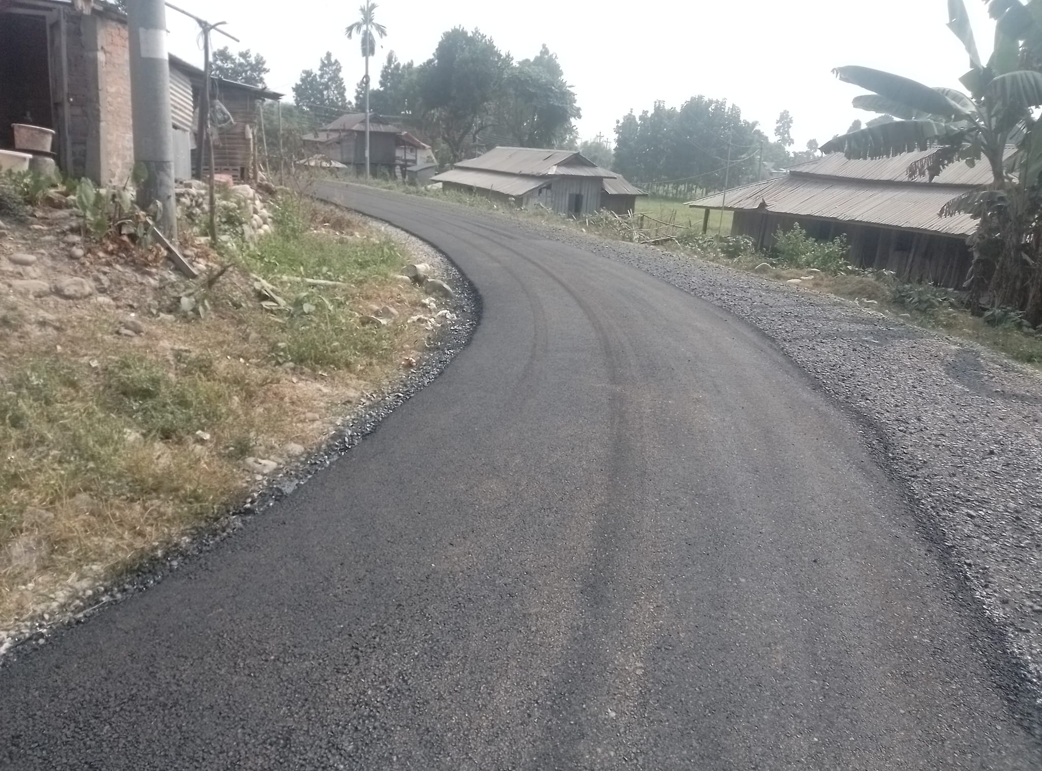 इलामको चुलाचुली गाउँपालिकाका अधिकांश मुख्य सडक कालोपत्र