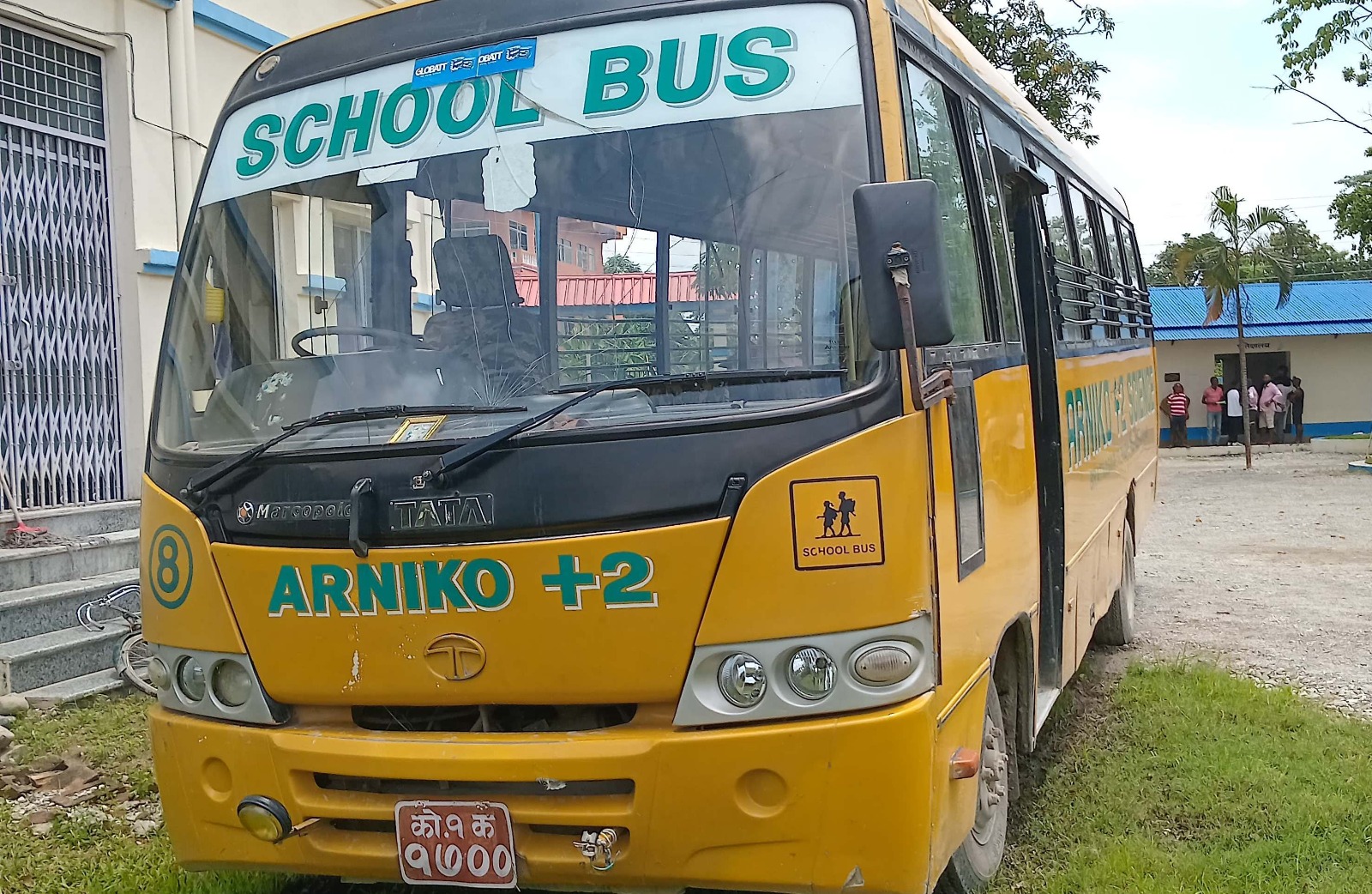 रंगेलीमा स्कुल बसले ठक्कर दिँदा साइकलयात्रीको मृत्यु