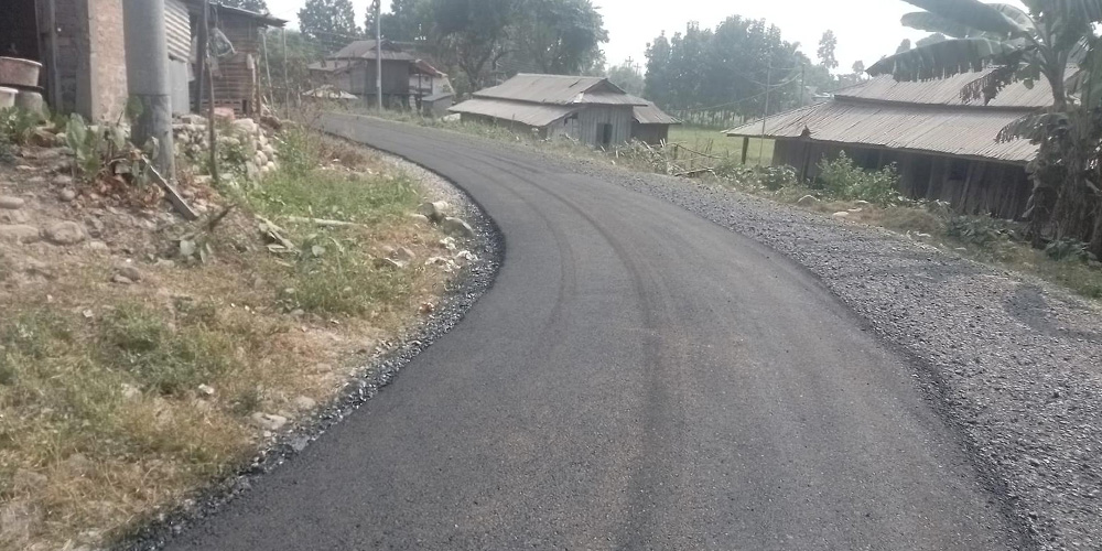 चुलाचुली गाउँपालिकाका अधिकांश सडक कालोपत्रे