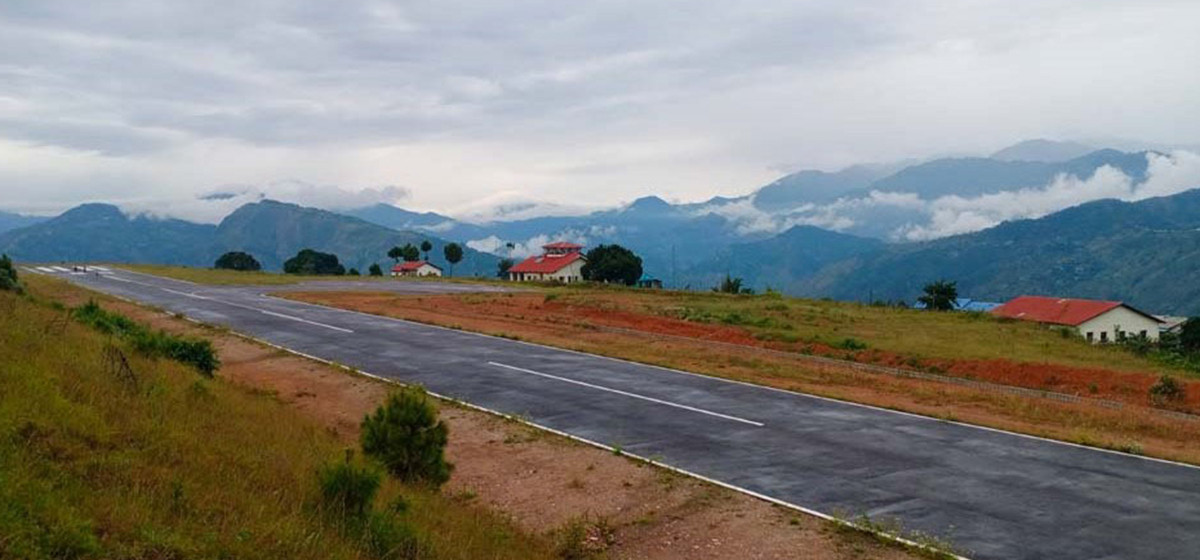 खोटाङको लामीडाँडा विमानस्थल उद्घाटनको पाँच वर्ष, अझै नियमित उडानको टुङ्गो छैन