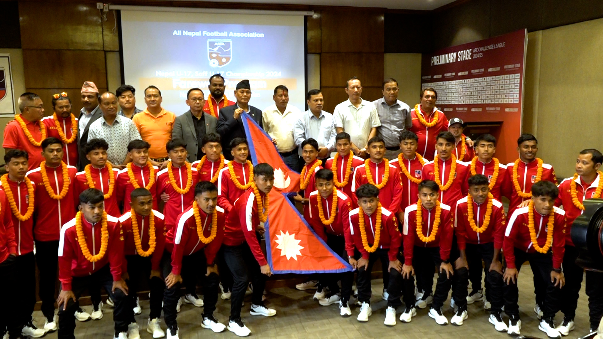 भुटान र ताइपेइ जान लागेको नेपाली टोलीको बिदाइ