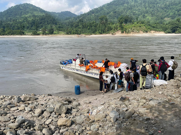 सप्तकोसीमा ‘जेटबोट’ पुनः सञ्चालन सुरु