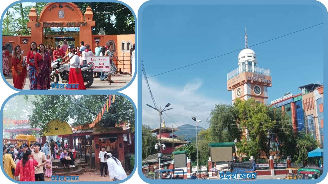 धार्मिक पर्यटनको गन्तव्य धरान, यी मठमन्दिरले लोभिन्छन् बाह्य पर्यटक