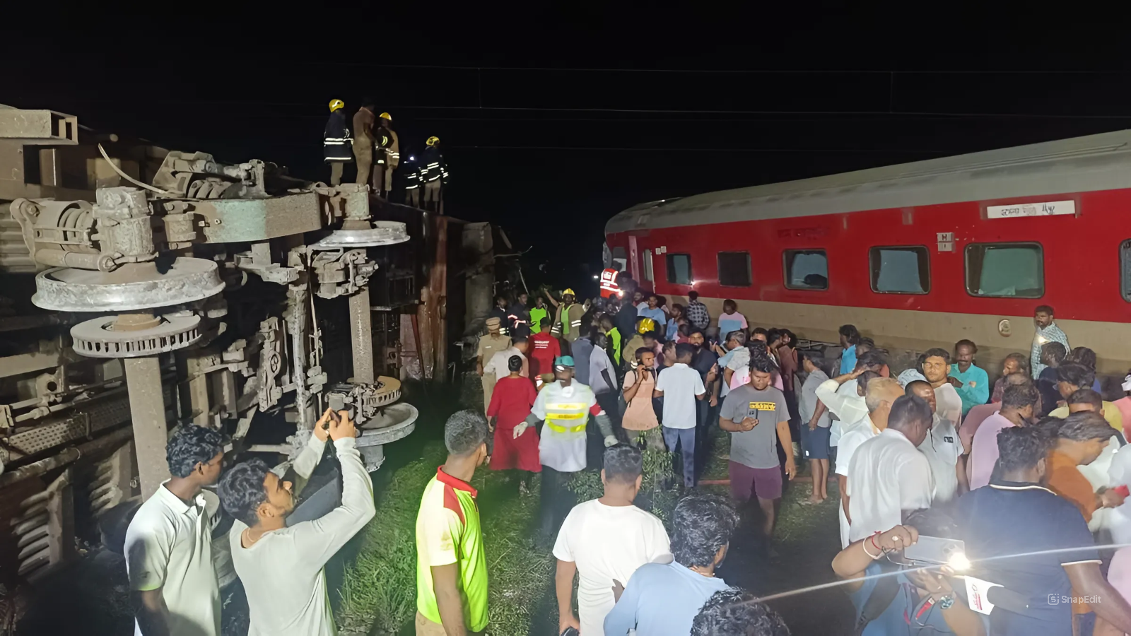 भारतीय शहर चेन्नइ नजिक भयानक रेल दुर्घटना १९ जना घाइते