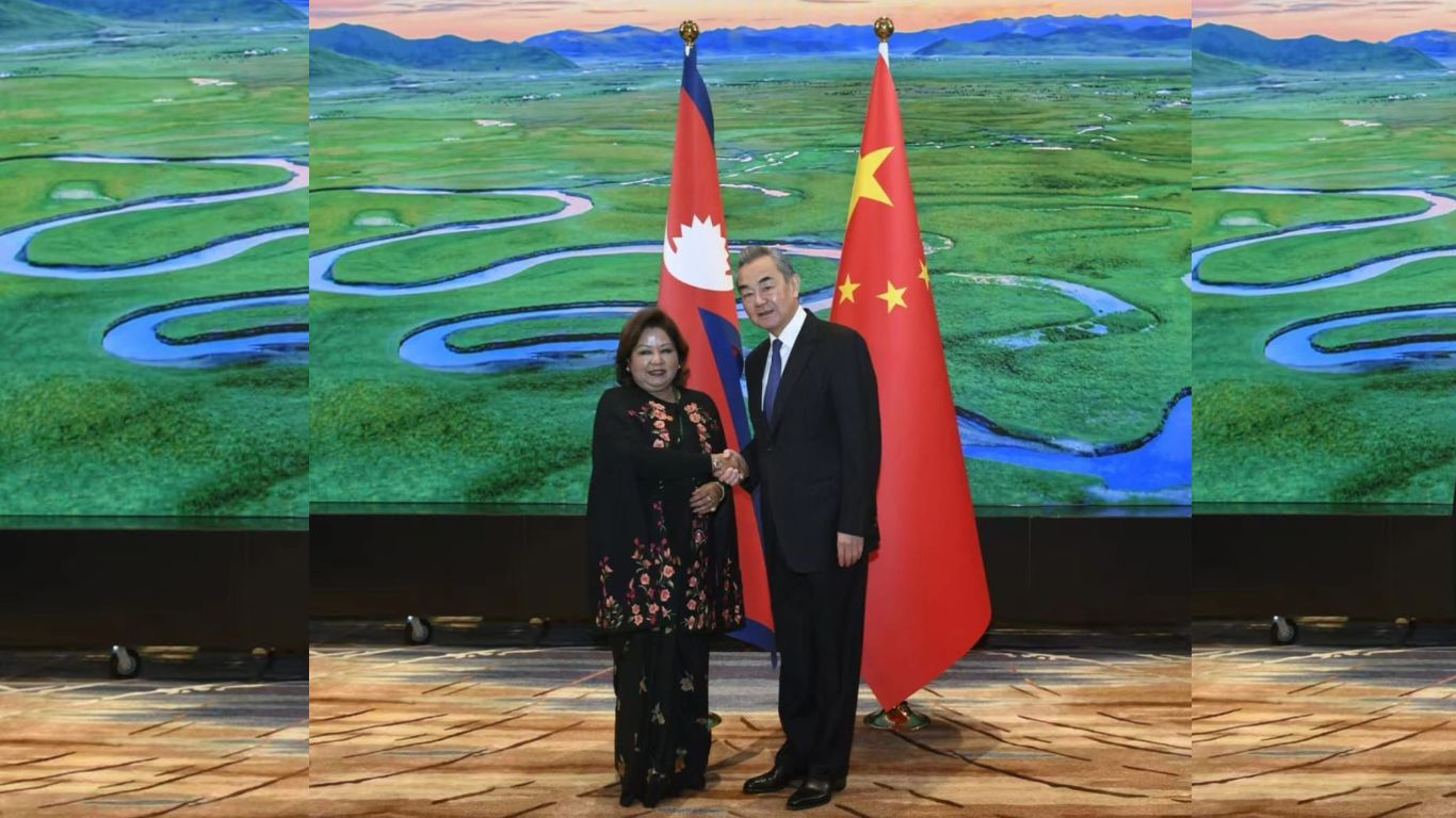 परराष्ट्रमन्त्री डा. आरजु राणा देउवा र चिनियाँ विदेशमन्त्री वाङ यीबीच द्विपक्षीय भेटवार्ता