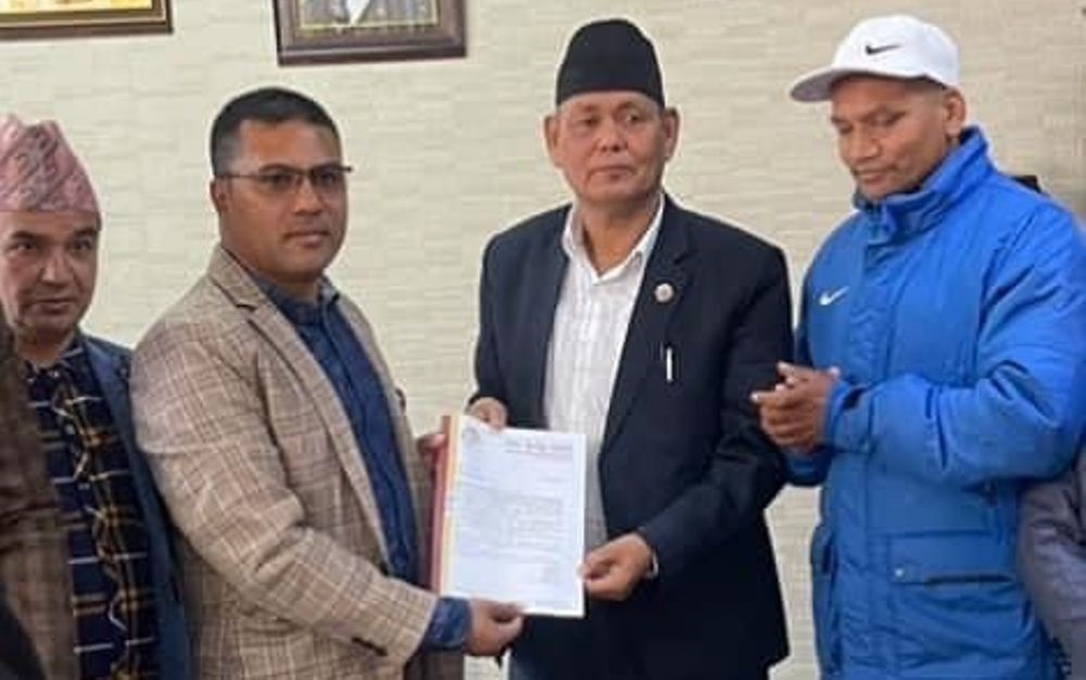 १० औं राष्ट्रिय खेलकुदको मिति तोक्न मन्त्रीलाई ध्यानाकर्षण पत्र