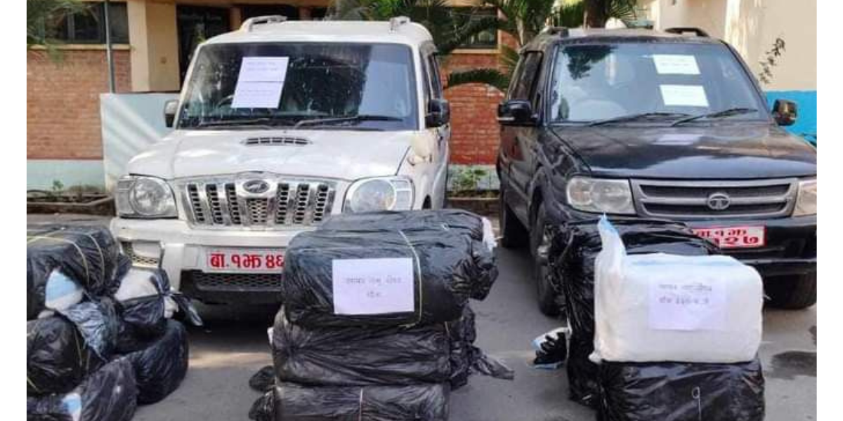 सुनसरीमा नक्कली सरकारी नम्बर प्लेट प्रयोग गरी गाँजा तस्करी गरेको खुल्यो